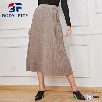 Плисирана плетена пола Midi